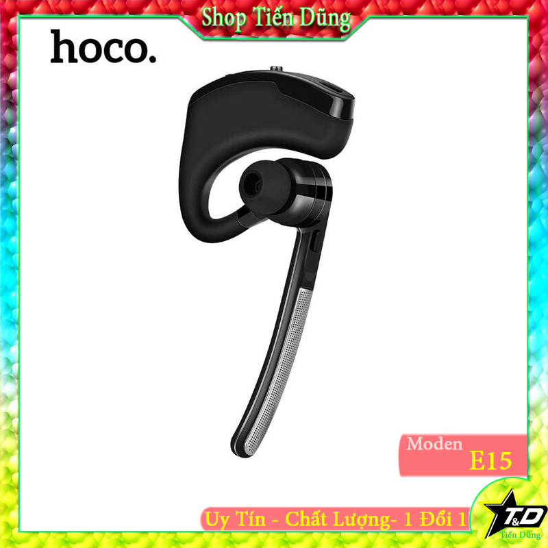 Tai nghe bluetooth không dây hoco E15 có nút chỉnh âm lượng Nghe cực hay, Hàng cực chất - Đẳng cấp doanh nhân
