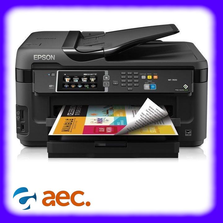 [Trả góp 0%]Máy in màu đa năng Epson Workforce 7610 (khổ A3 + In đảo mặt/ Copy/ Scan/ Fax/ WiFi)
