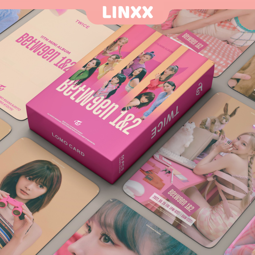 Linxx 55 pcs twice between 1&2 album lomo card kpop photocards postcards series