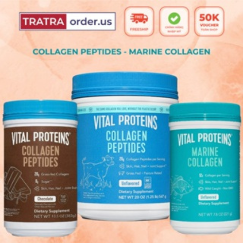 Bột Collagen Thủy Phân Vital Proteins Collagen Peptides, Marine Collagen