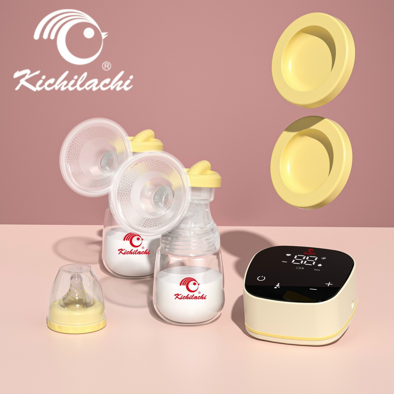 Máy hút sữa điện đôi cao cấp nhiều chế độ hút êm, tặng 10 túi trữ sữa 50ml