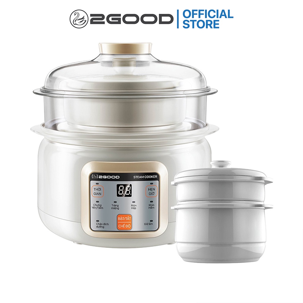 Nồi hầm cháo cách thủy 2 tầng 2good a600 - hàng chính hãng