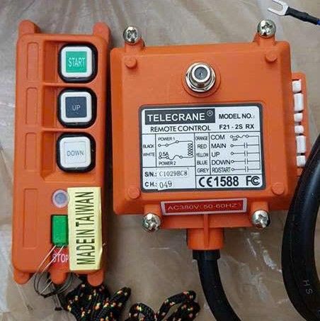 Điều khiển cẩu trục 2 nút bấm -220v