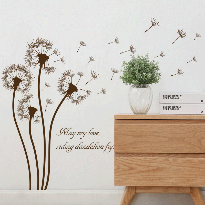 Decal dán tường hoa bồ công anh