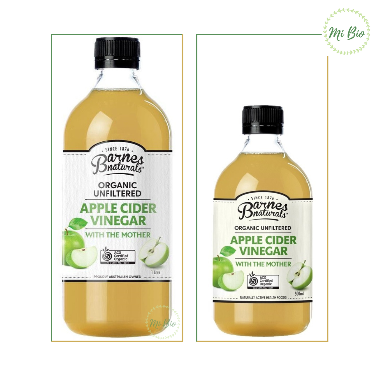 Giấm táo hữu cơ dòng Classic có giấm cái Barnes Naturals - Organic Apple