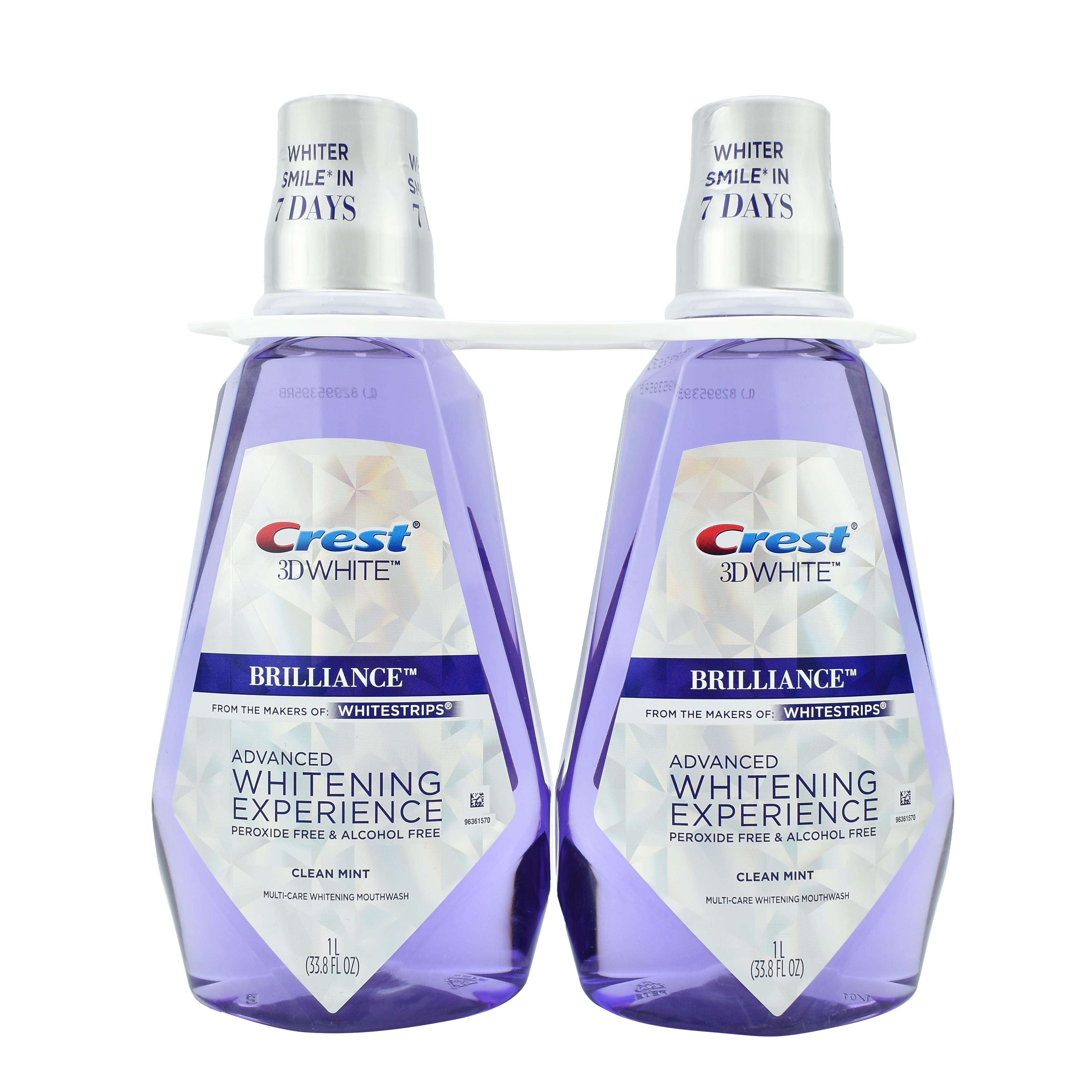 Nước súc miệng crest 3d white brilliance whitening 1l