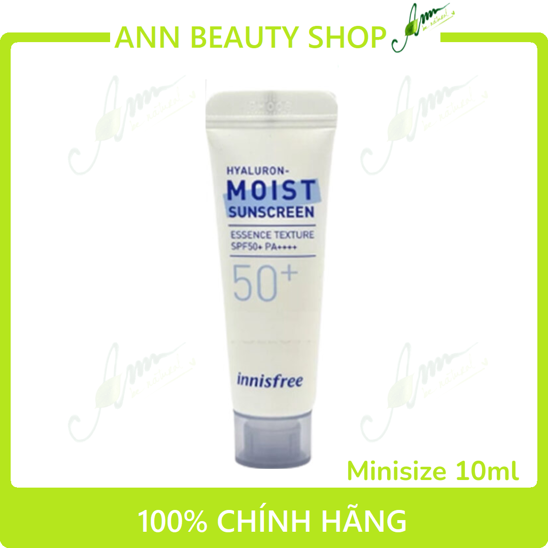 Kem chống nắng Innisfree Hyaluron Moist Sunscreen Minisize 10ml