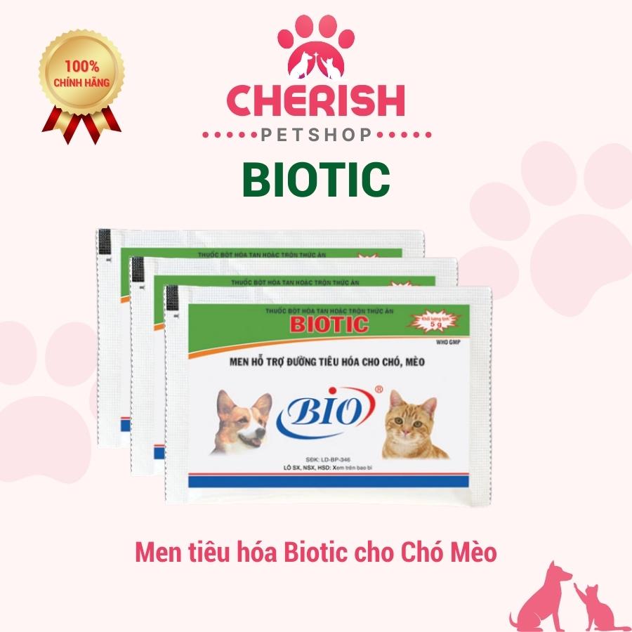 Men tiêu hóa BIOTIC cho chó mèo gói 5g - hỗ trợ đường tiêu hóa giúp ăn ngon