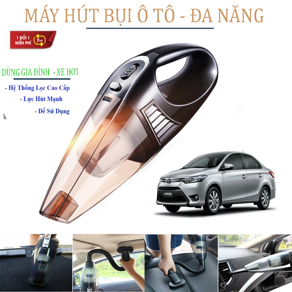 [HÀNG XỊN ] Máy Hút Bụi Ô Tô Cầm Tay, Hút Bụi Ô Tô  Tiện Lợi, Dễ Sử Dụng , Công Suất Mạnh, Hút Cực Khỏe -  Bảo Hành 1 đổi 1 Trong Vòng 7 Ngày