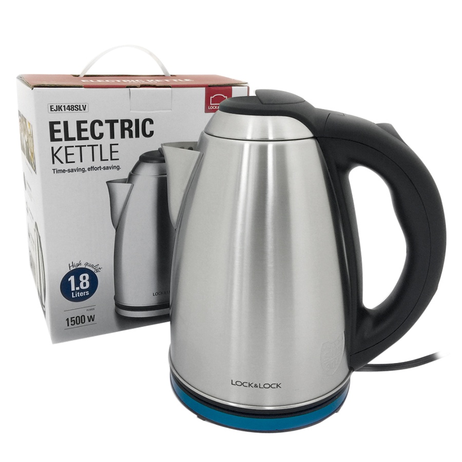 Ấm đun siêu tốc inox lock&lock 1.8l - ejk148slv