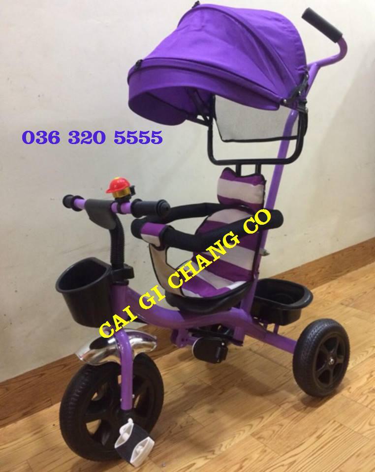 Xe đạp đẩy 3 bánh mái che nhiều giai đoạn cho bé hàng đẹp