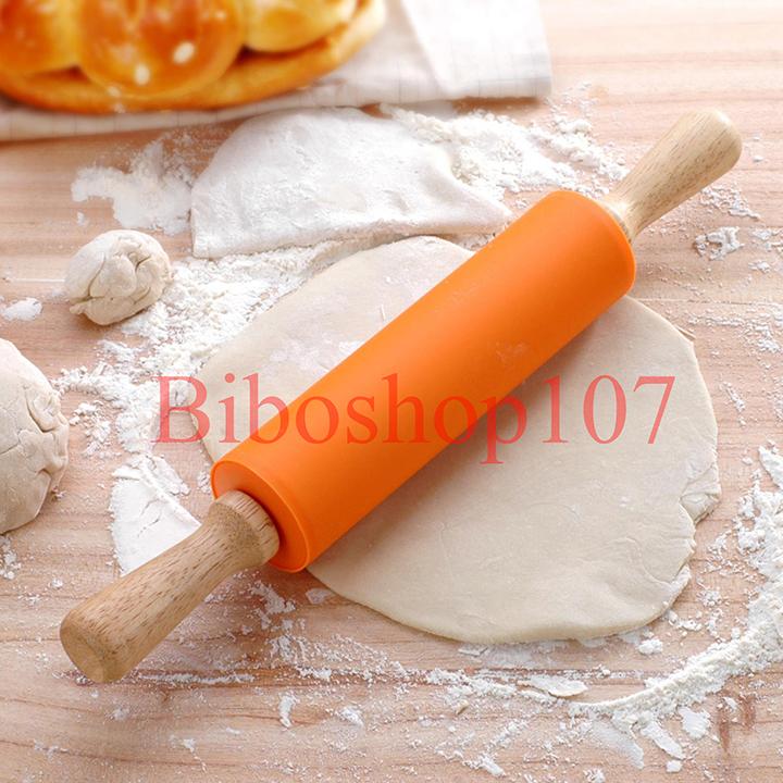 Cán lăn bột silicon 38cm