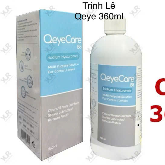   HCM Nước ngâm lens Qeye Care 360ml- dung dịch ngâm rửa kính áp tròng chính hãng Hàn Quốc 
