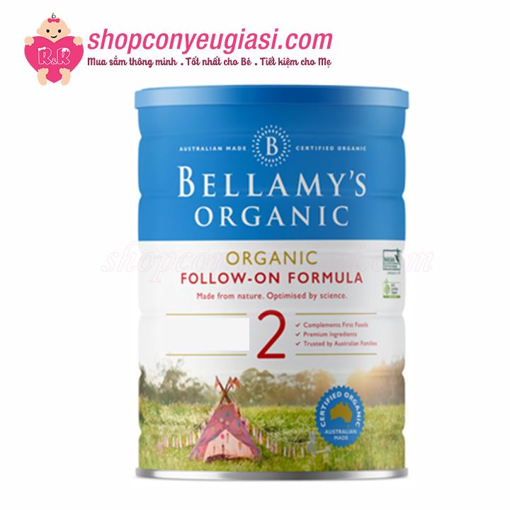 Sữa Bột Bellamy s Organic Công Thức Số 2 - 900g - Mẫu Mới
