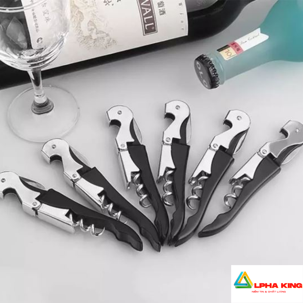 Khui rượu vang – đồ khui rượu vang chức năng 3 trong 1 đa năng inox siêu bền