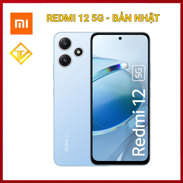 Điện thoại Redmi 12 5G (4GB/128GB) Snapdragon 4 Gen 2, Rom Quốc tế có sẳn Tiếng việt - Hàng nhật nhập khẩu