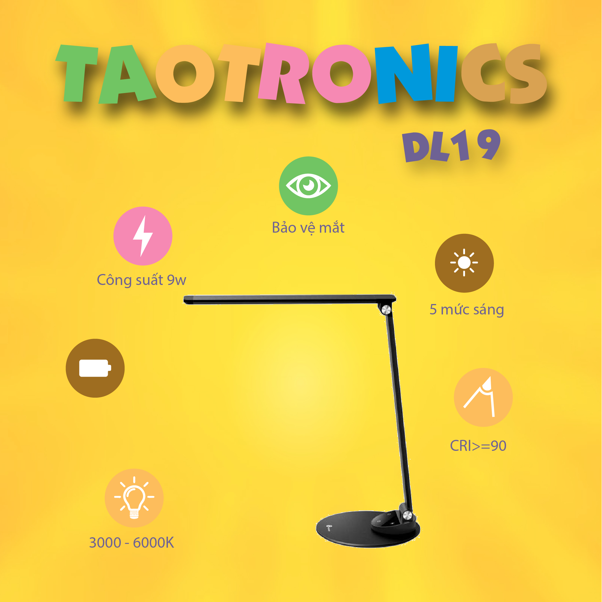 Đèn học chống cận Taotronics TT-DL19 9W