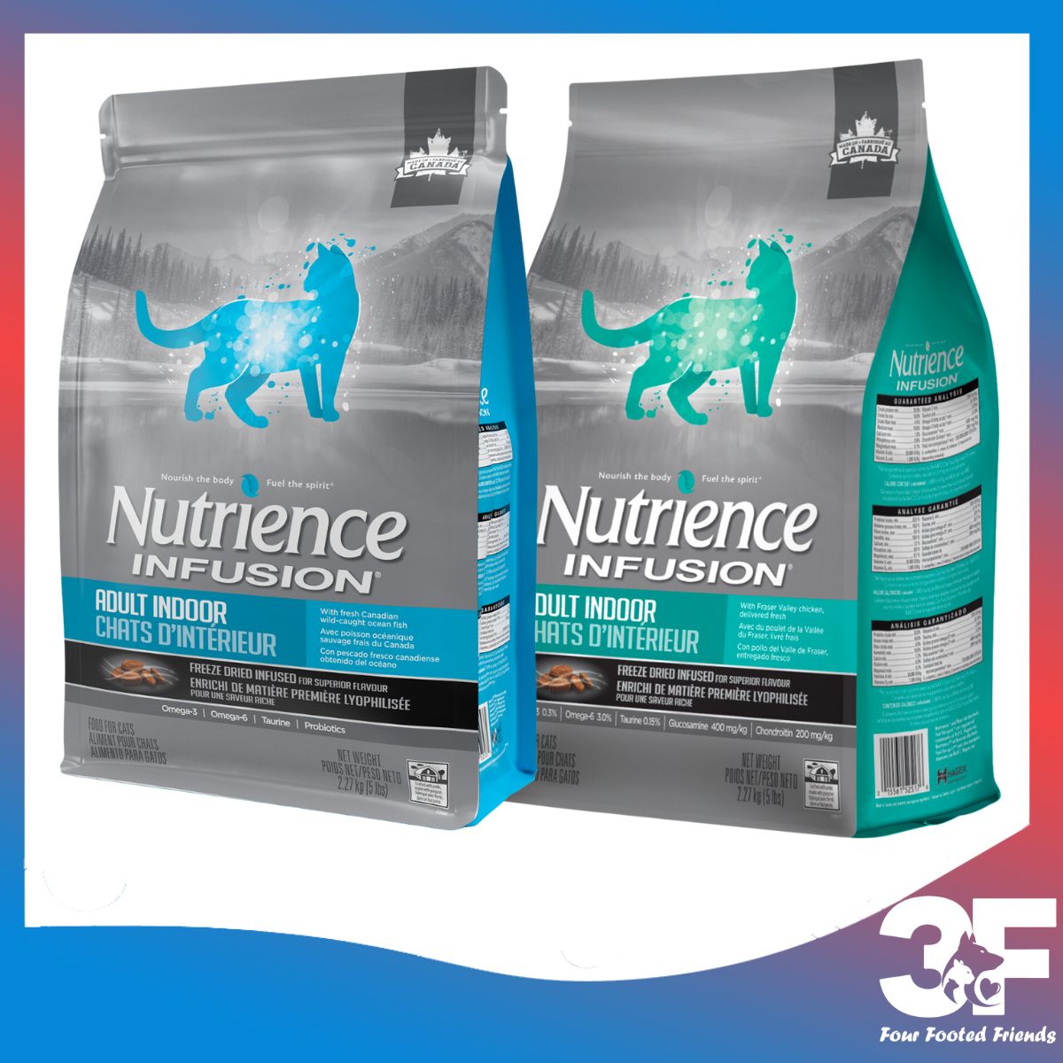 Thức Ăn Hạt Khô Cho Mèo Trưởng Thành Thịt Gà Rau Củ Quả Tự Nhiên Nutrience Infusion Adult Indoor