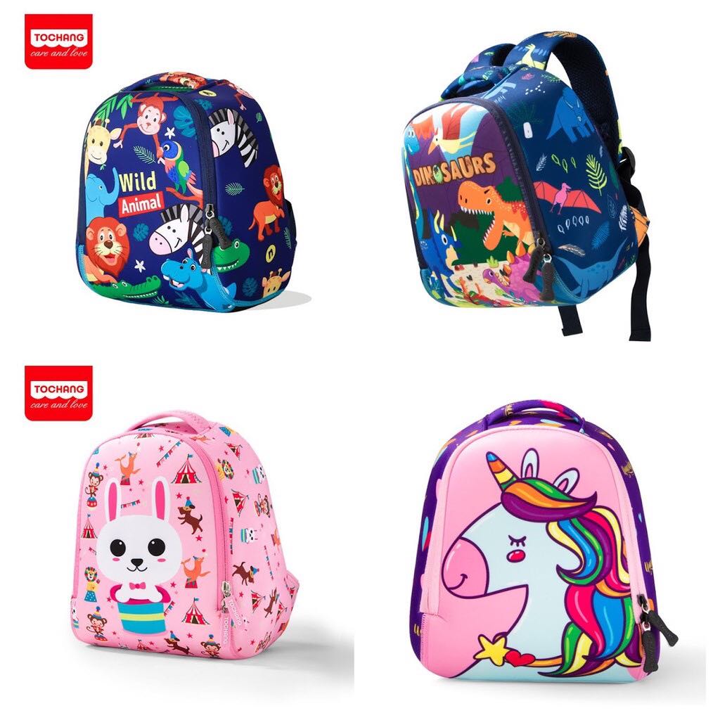 🍄 Balo TOCHANG Chính Hãng Cao Cấp Cho Bé Mầm Non Siêu Nhẹ Zoo Story Dễ Thương