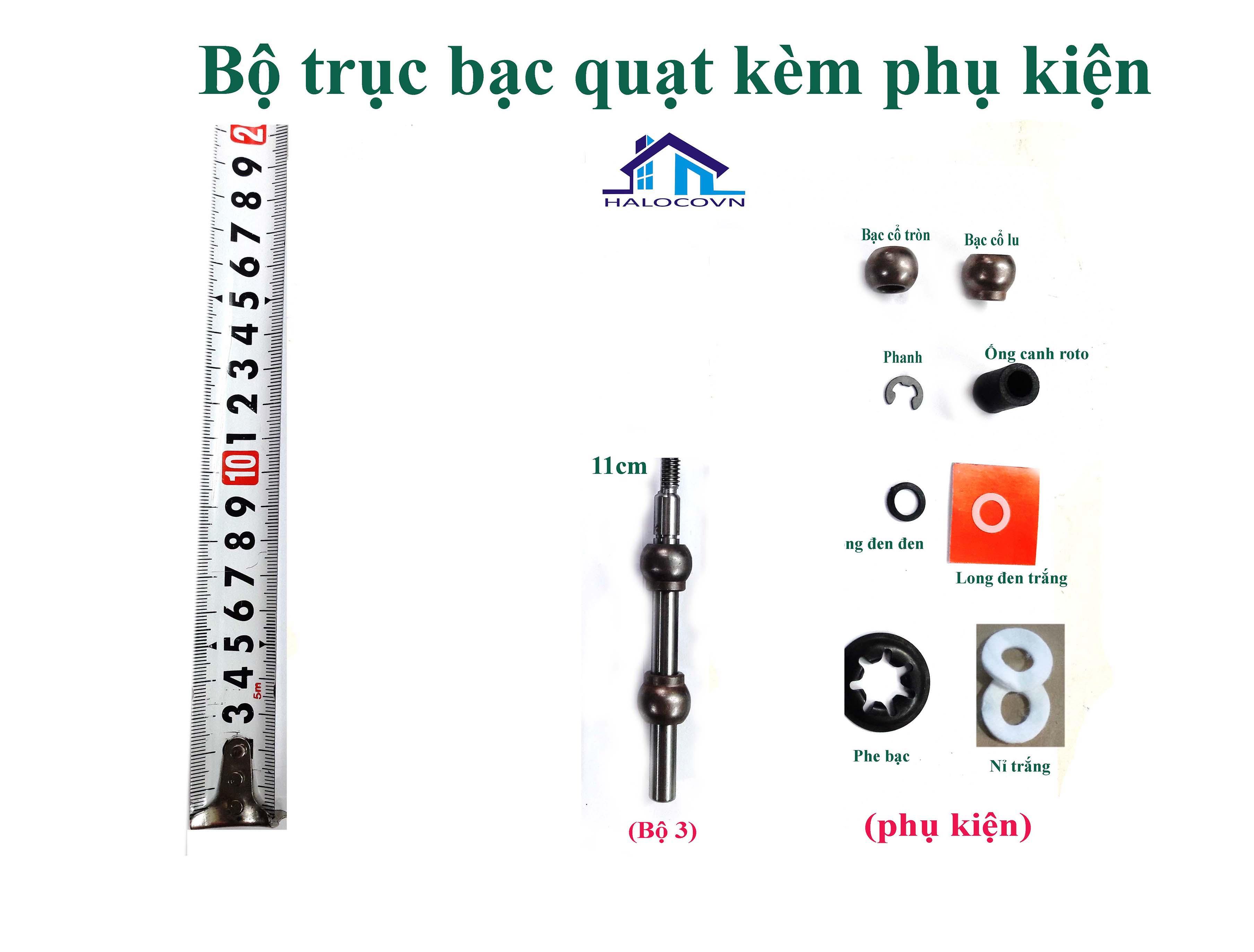 Bộ trục bạc quạt các loại kèm phụ kiện _ loại tốt - TRUC BAC QUAT