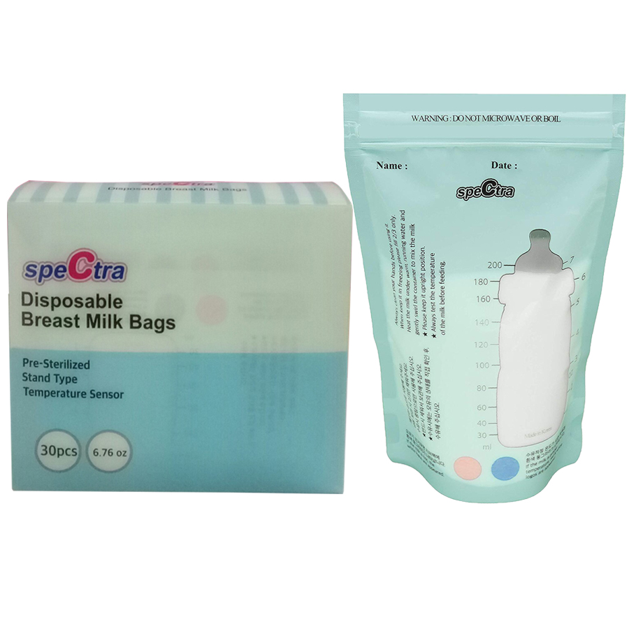 Túi trữ sữa Spectra Cảm ứng nhiệt 200ml
