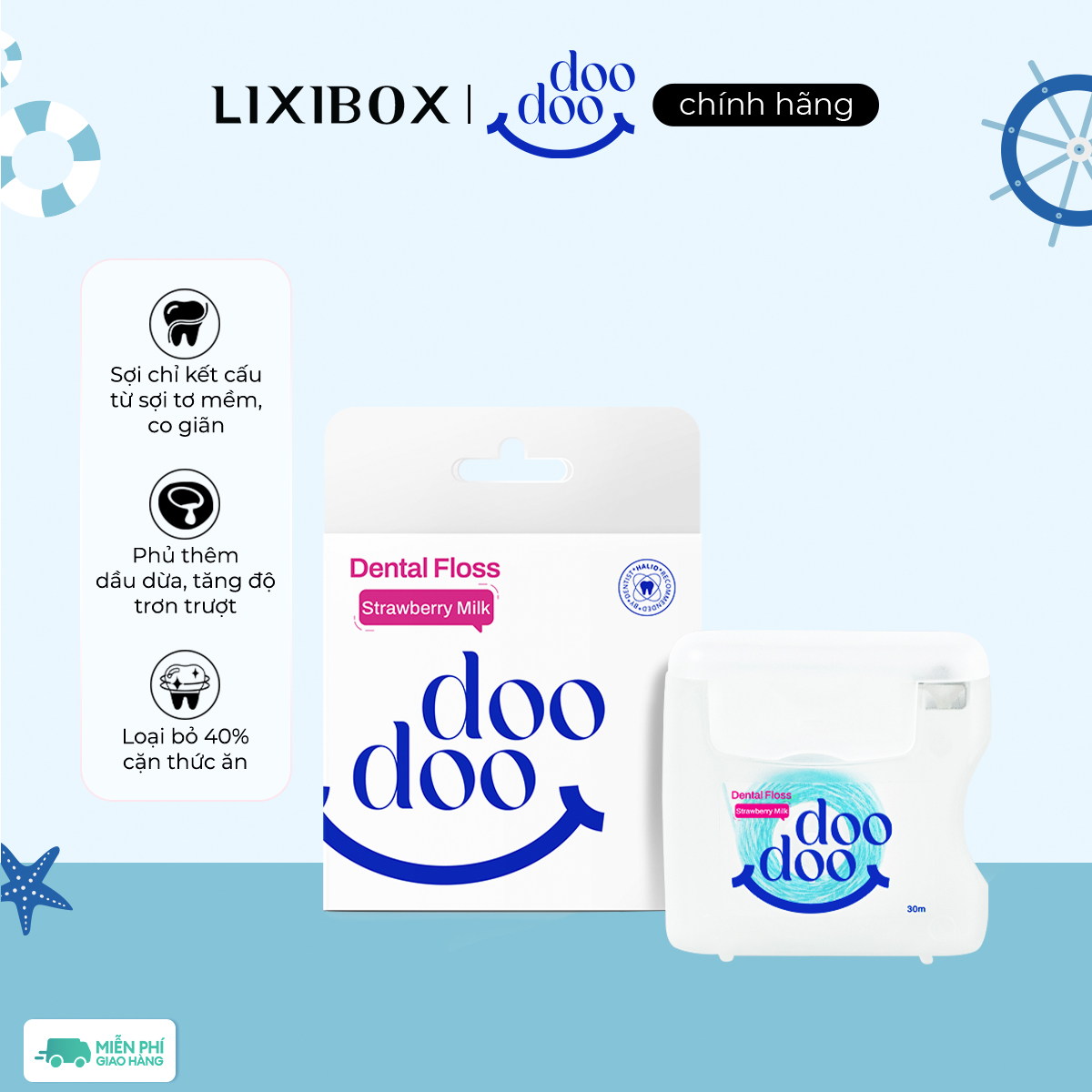 Chỉ Nha Khoa doodoo Dental Floss 30m