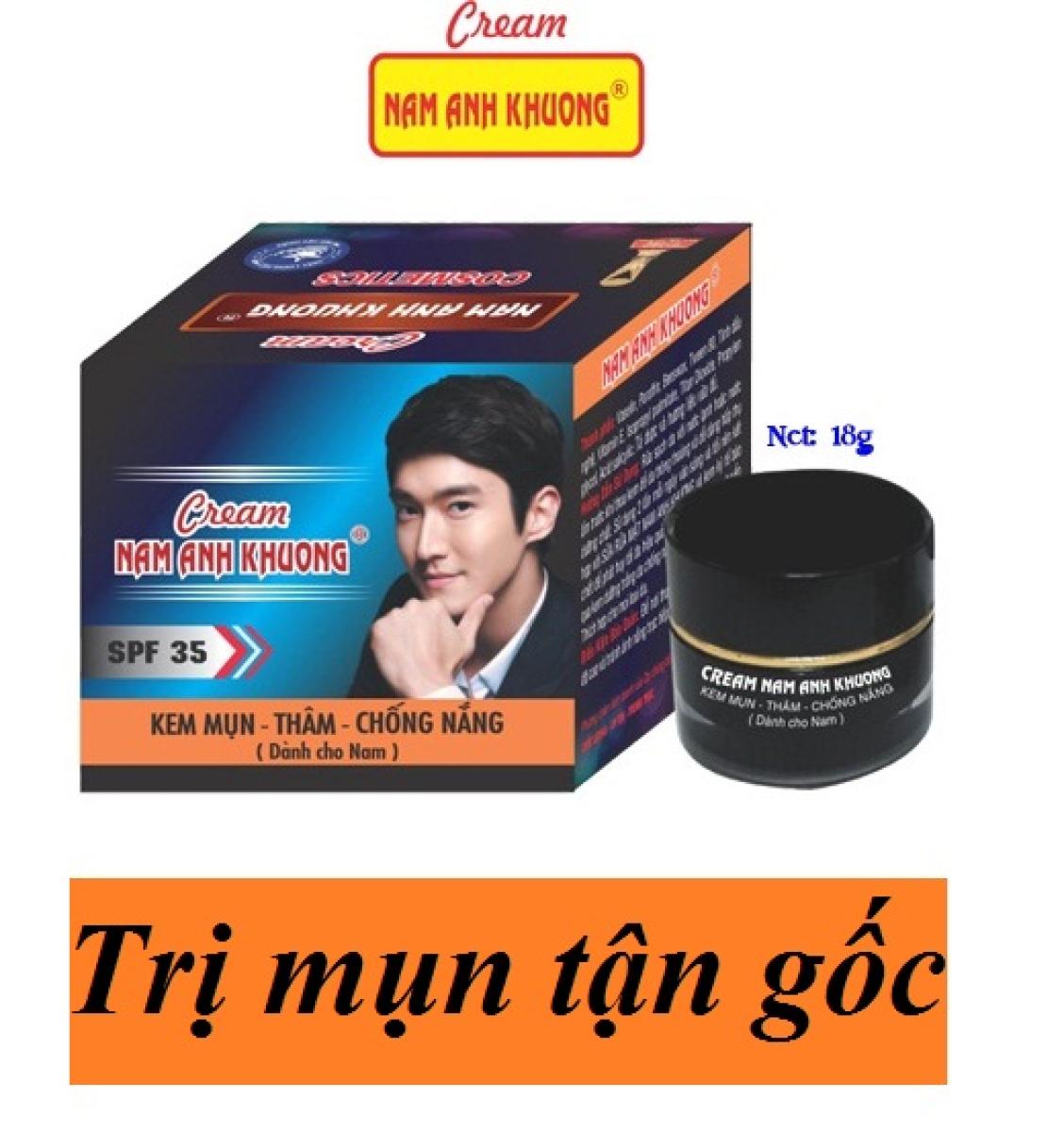 Kem mụn trắng da thâm liền sẹo chống nắng dành cho nam nam anh khương