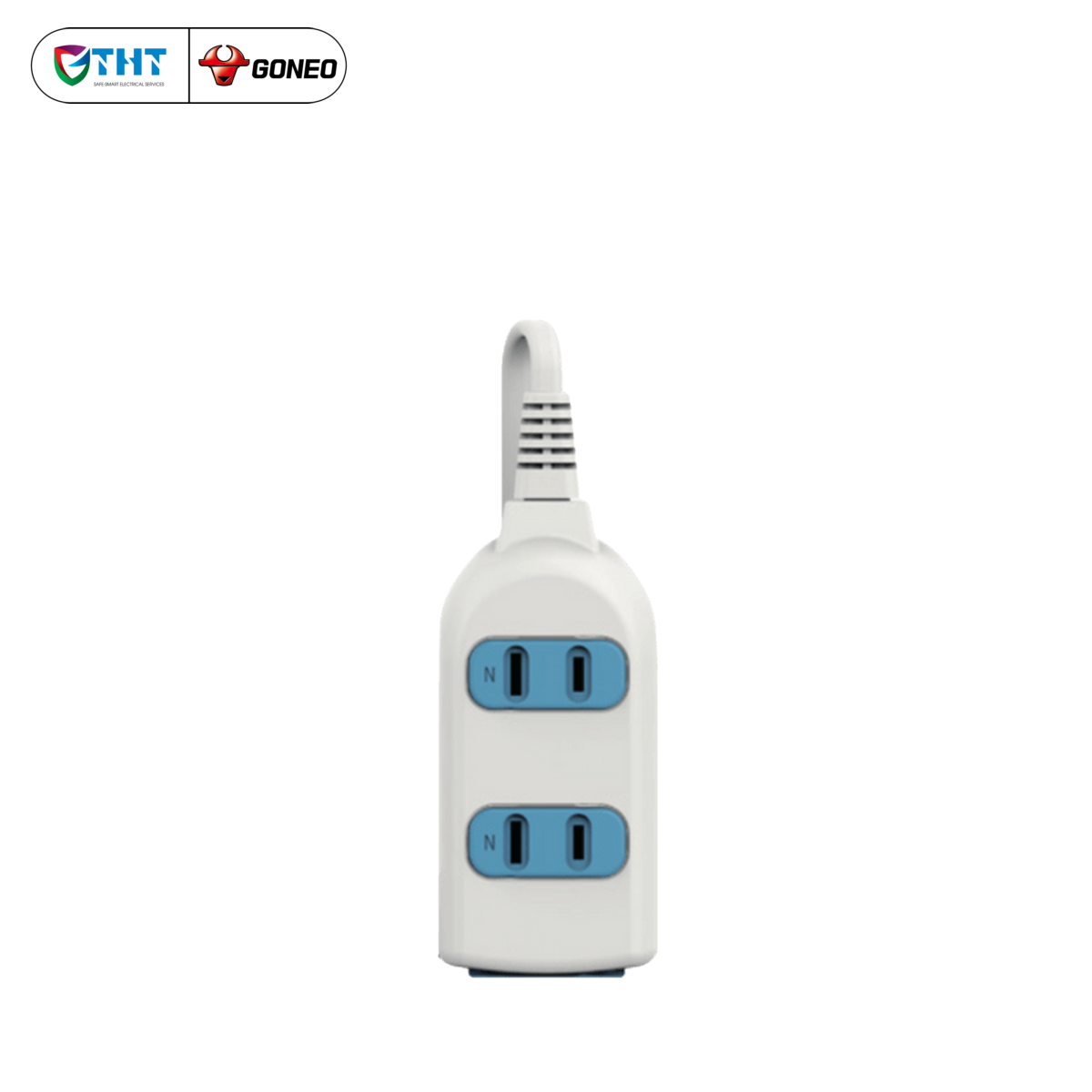 Ổ cắm điện mini có dây GONGNIU chính hãng, GNTP-J030, 3 ô cắm, chống cháy, bảo hành 36 tháng.