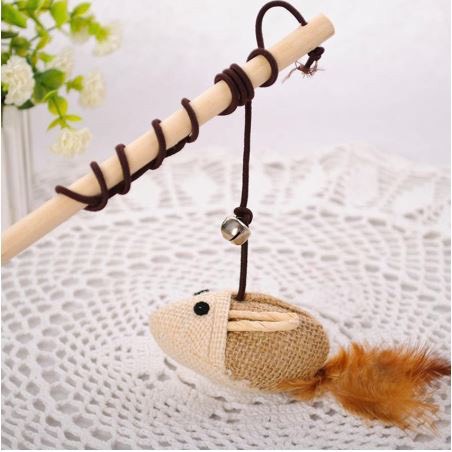 Cần câu mèo,Cây vờn chuột đồ chơi mèo, Đồ chơi cho chó mèo