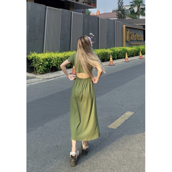 Hiroto Dress - Đầm thun dáng cut out eo - Remmus.vn