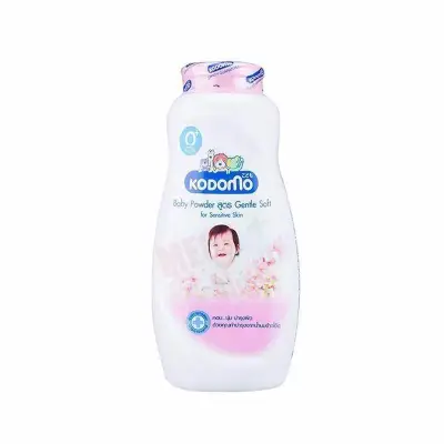 Phấn dưỡng ẩm cho trẻ Kodomo 400g - Gentle Soft (Hồng) TẶNG 1 quyển tô màu (nhiều chủ đề tùy chọn) - phan duong am cho be (3)