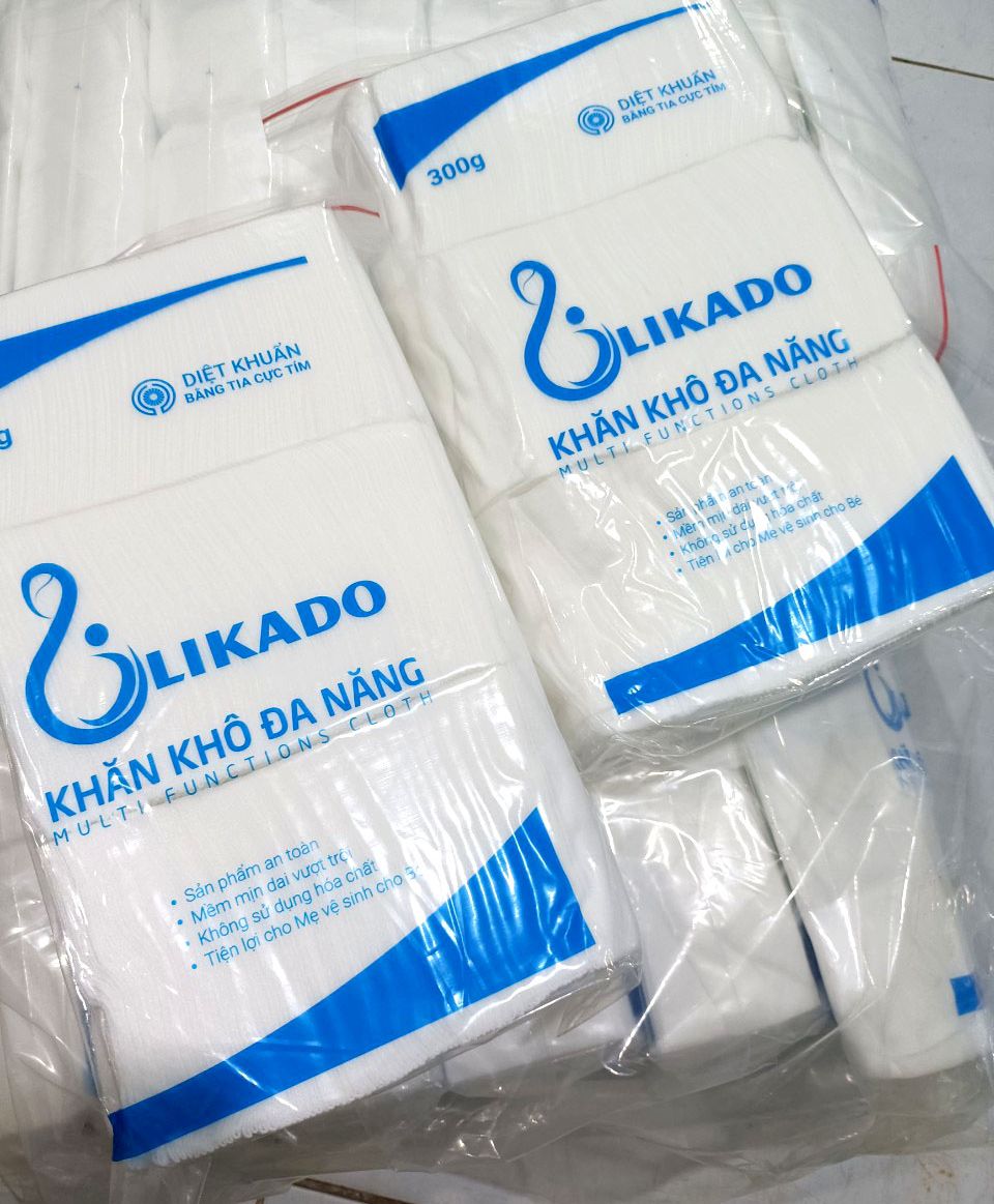 Khăn giấy khô đa năng cho bé,khăn vải khô 300gr