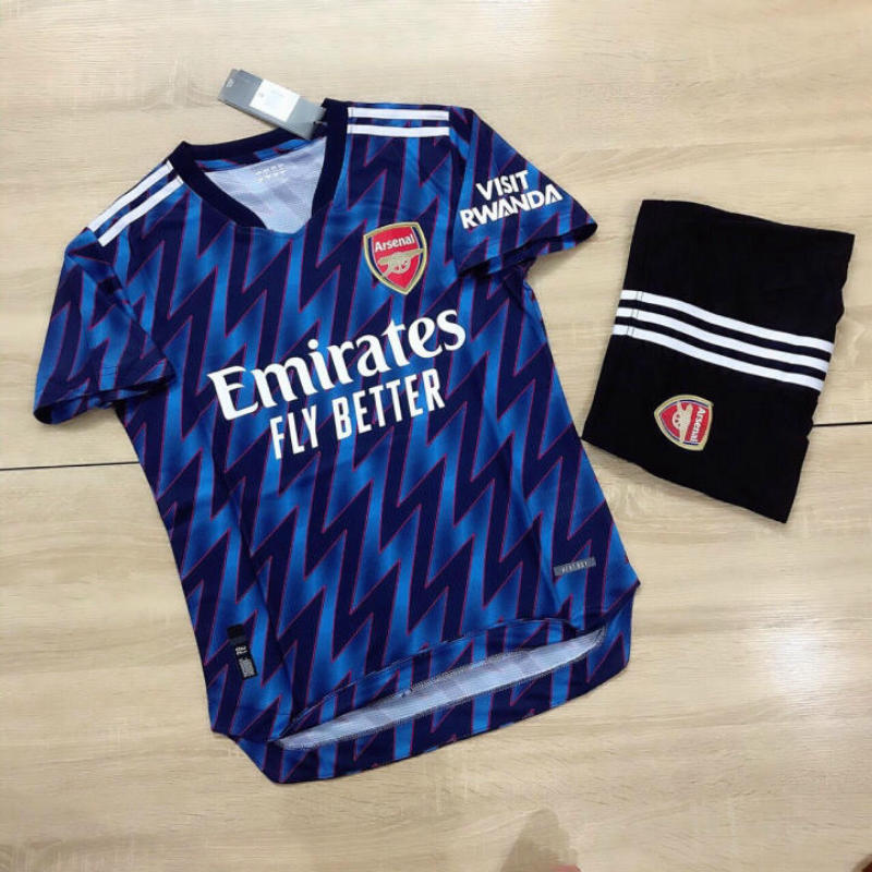 Bộ Đồ Đá Banh Arsenal Xanh Lục Kẻ Vải Thái Logo Thêu Chắc Chắn Tinh Tế - Áo Bóng Đá 2021 PP Bởi TrenDos