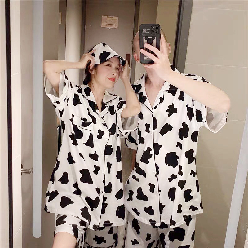 99k 3 Bộ Đồ Ngủ Nữ Ngắn Giá Rẻ Được Chọn Mẫu -  Bộ Quần áo nữ mặc ở nhà - bộ đồ ngủ pijama nữ ngắn cộc sinh viên học sinh giá rẻ vải phi bóng - kate Thái hoạt hình cute dễ thương có túi ngực dưới 65 kg