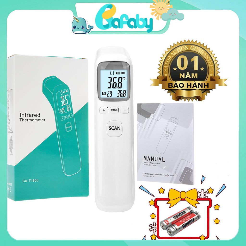 Máy đo nhiệt độ nhiệt kế hồng ngoại điện tử đa năng cho bé đo nhanh chính xác - 091