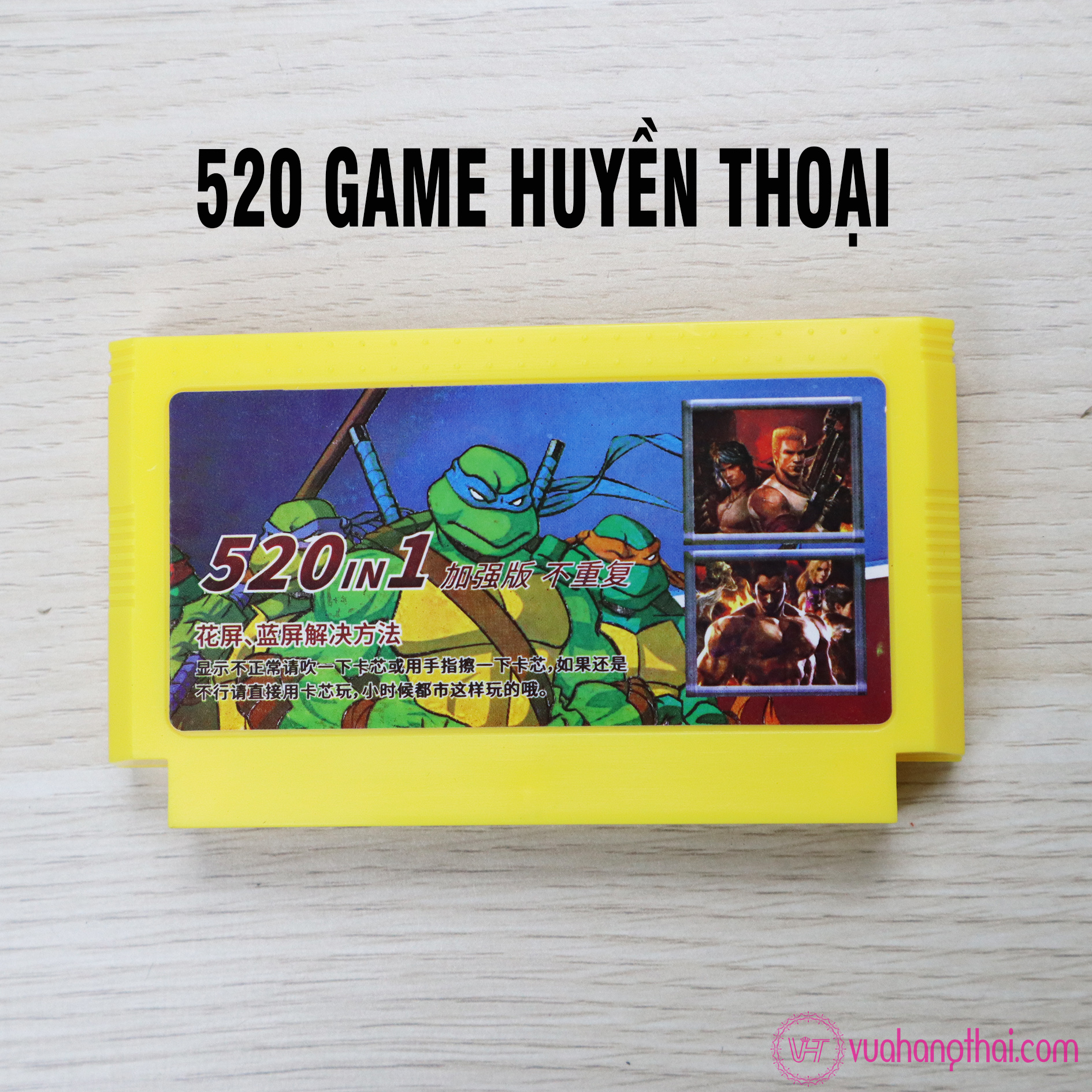 Băng game 4 nút 520 trò: contra, tank, jackal , super mario, natra cứu mẹ