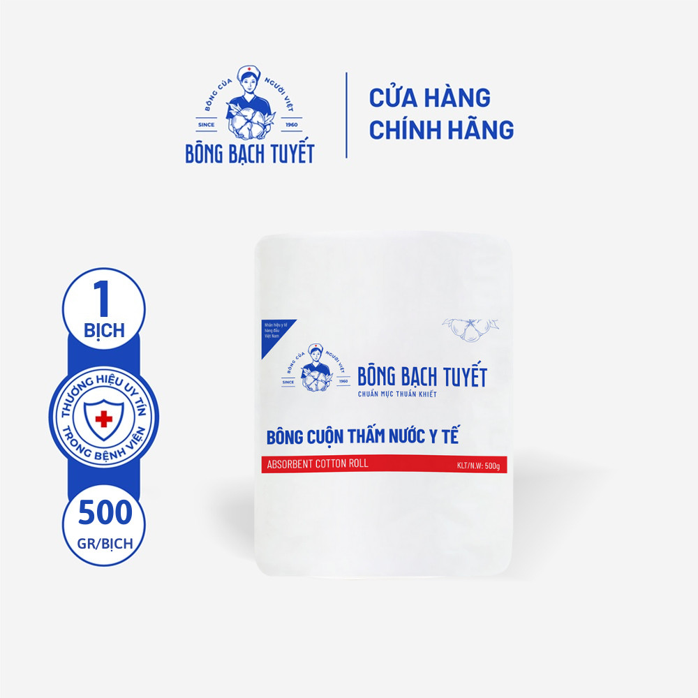 [HCM]bông gòn cuộn 500g bạch tuyết