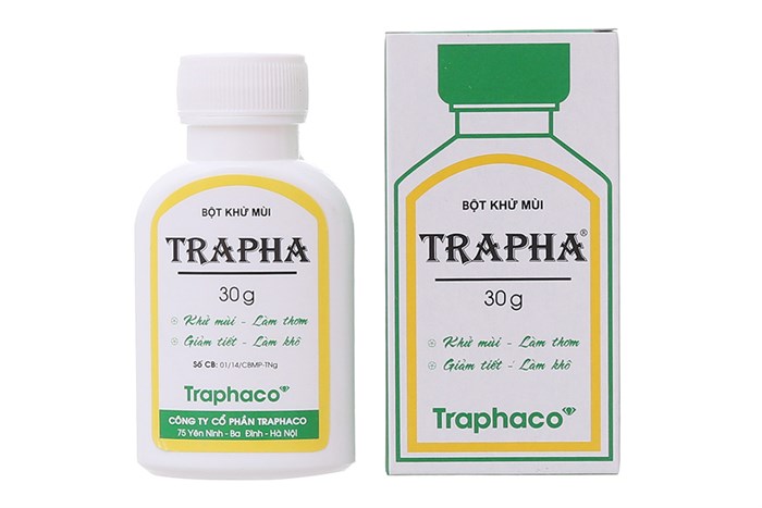 Combo 5 Lọ Khử mùi hôi chân, hôi nách Trapha 30g - dạng bột giúp hết mùi giày, giảm tiết mồ hôi của Traphaco