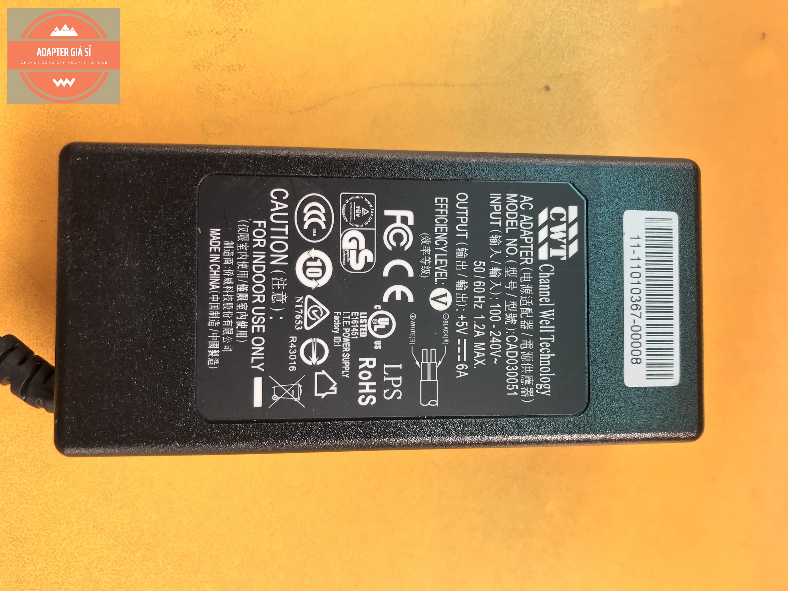 Adapter nguồn 5V 6A hàng zin bãi.