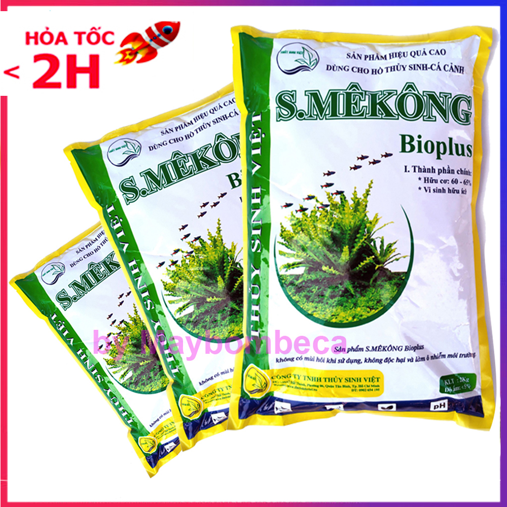 Phân nền thủy sinh SMEKONG 2KG giàu dinh dưỡng, giúp cây phát triển mạnh. Hàng mới về