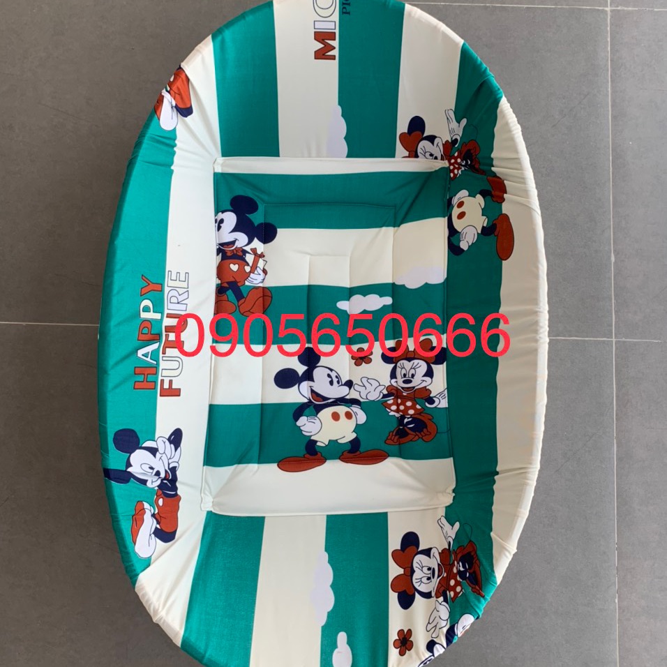 Nôi tre + bọc nôi size 85x55 ( bé từ 0-12 tháng) tặng vòng dâu khi mua hàng