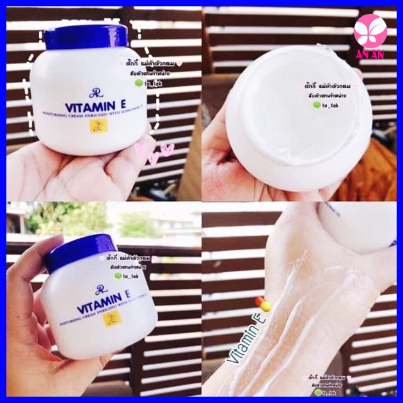 Kem dưỡng ẩm Vitamin E Thái Lan - Kem dưỡng ẩm Body & Face Vitamin E - Chính hãng