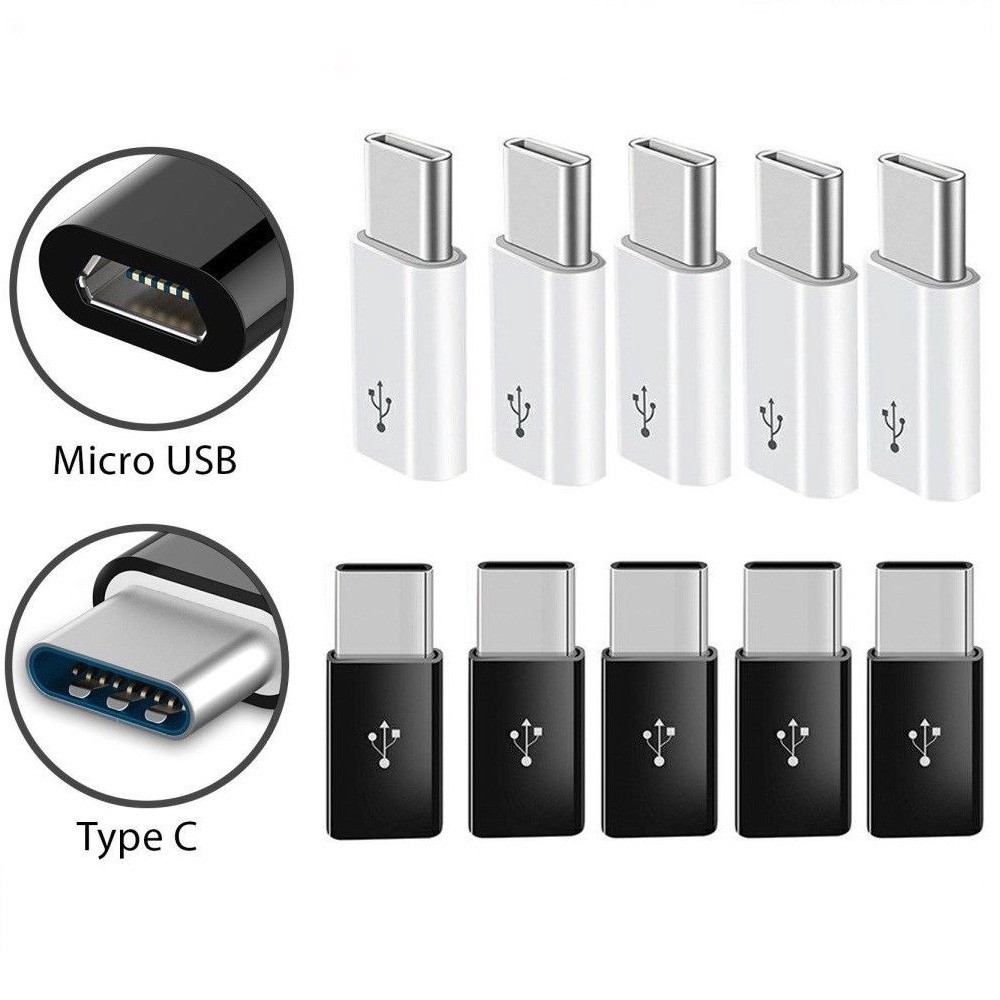 Đầu chuyển đổi micro usb sang usb type c tiện lợi