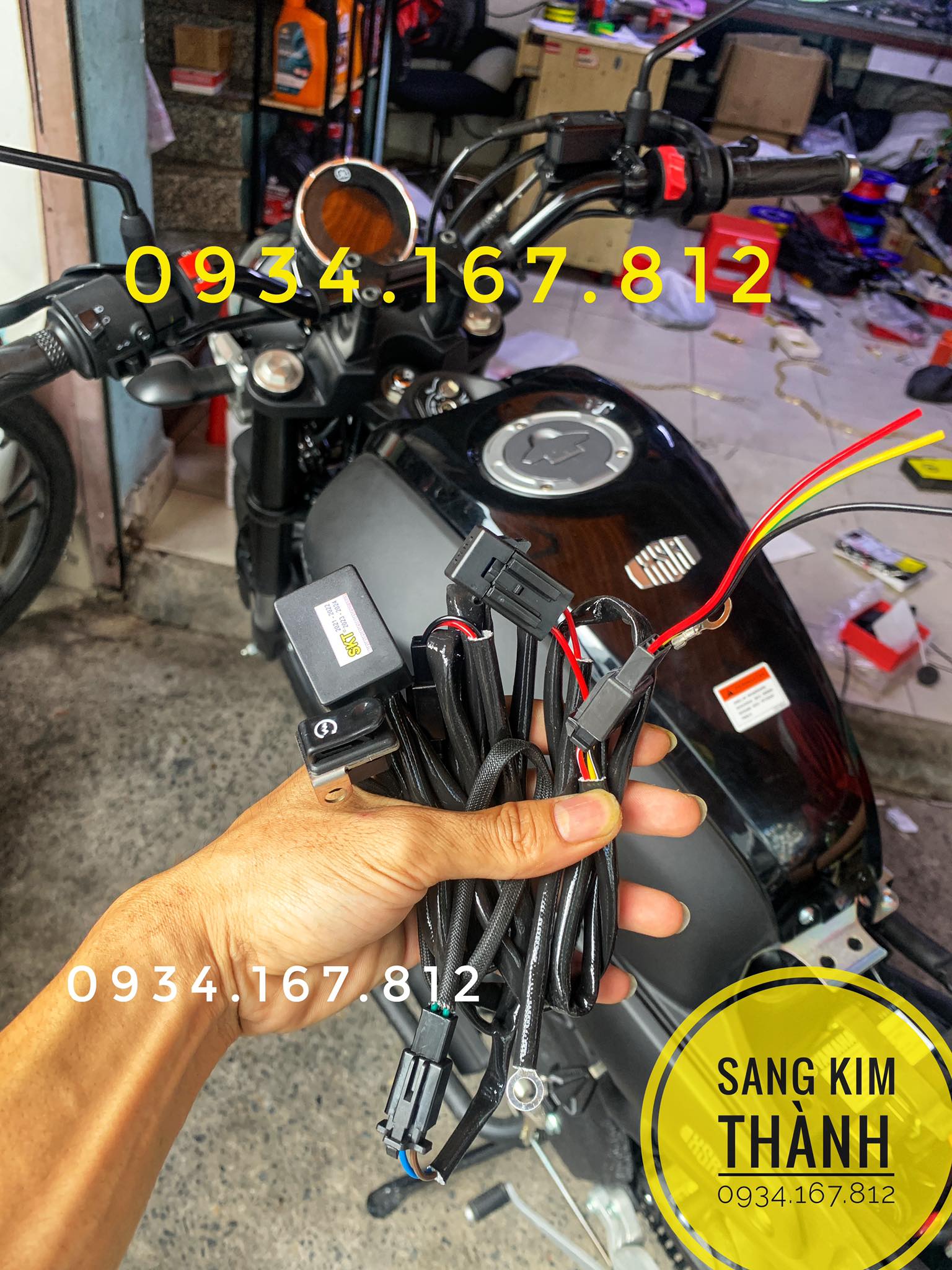Mạch lắp đèn trợ sáng v2.0 xe yamaha xsr 155 - full giắc cắm