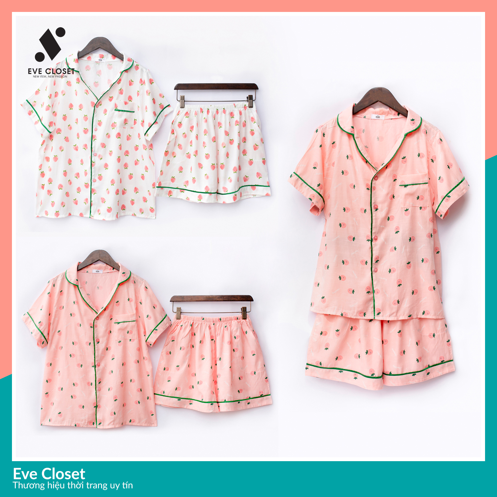 Đồ bộ nữ mặc nhà, đồ ngủ nữ pijama, đồ nữ mặc nhà chất đũi lạnh – homewear – evecloset