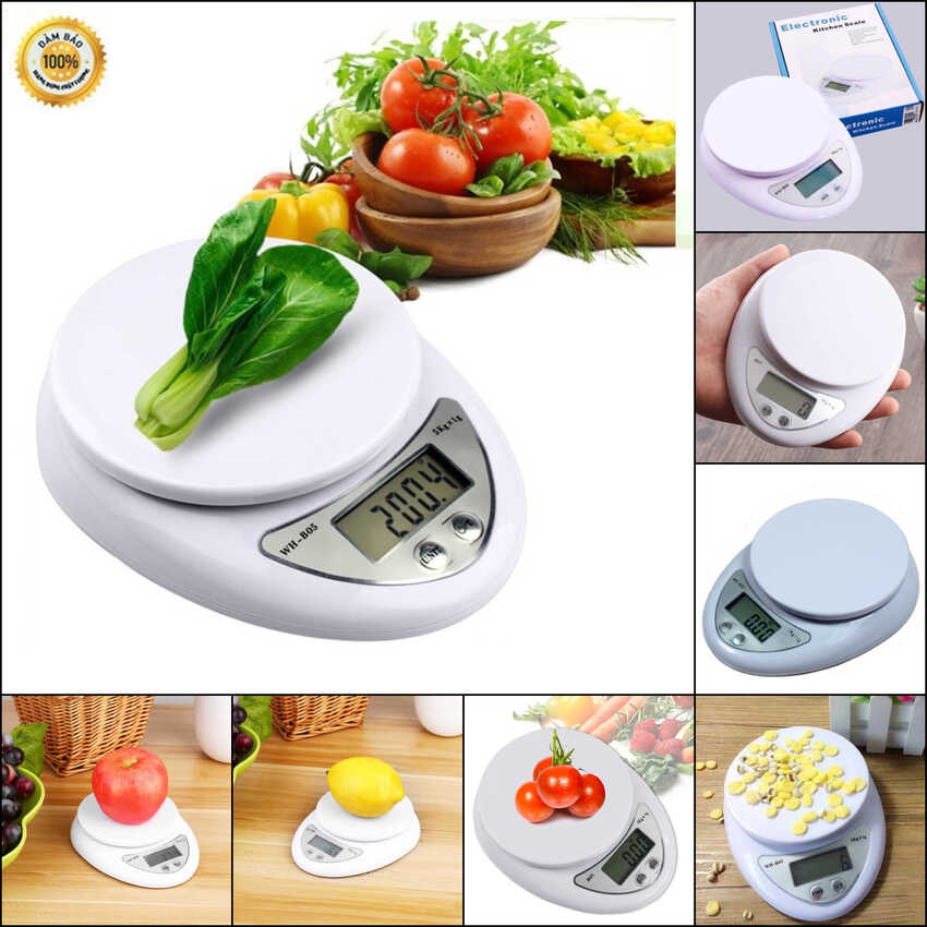 Cân điện tử nhỏ gọn electronic 5kg – cân tiểu li điện tử - tặng kèm 2 pin 3a - cân điện tử mini