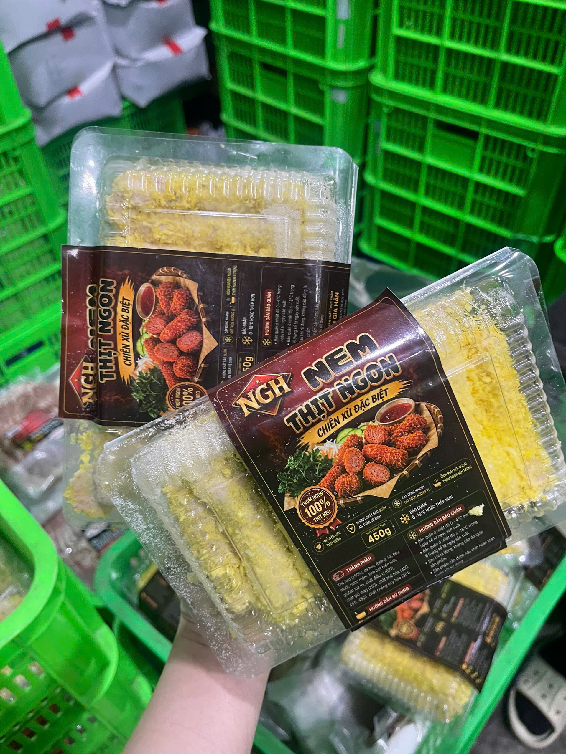 Nem Thịt Chiên Xù - Hộp 450gr ( Hỏa Tốc TPHCM )
