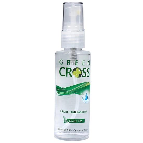 Xịt rửa tay khô Green Cross chai 70ml - hương trà xanh
