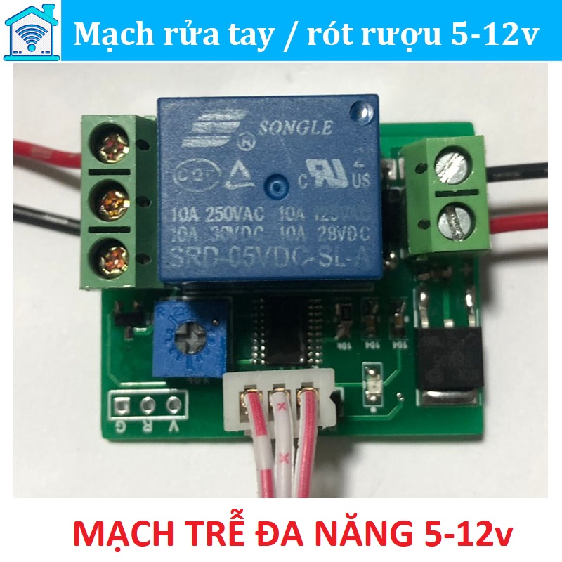 Module tạo thời gian trễ, tương thích với cảm biến, thích hợp làm bình rót nước, mạch rửa tay tự động