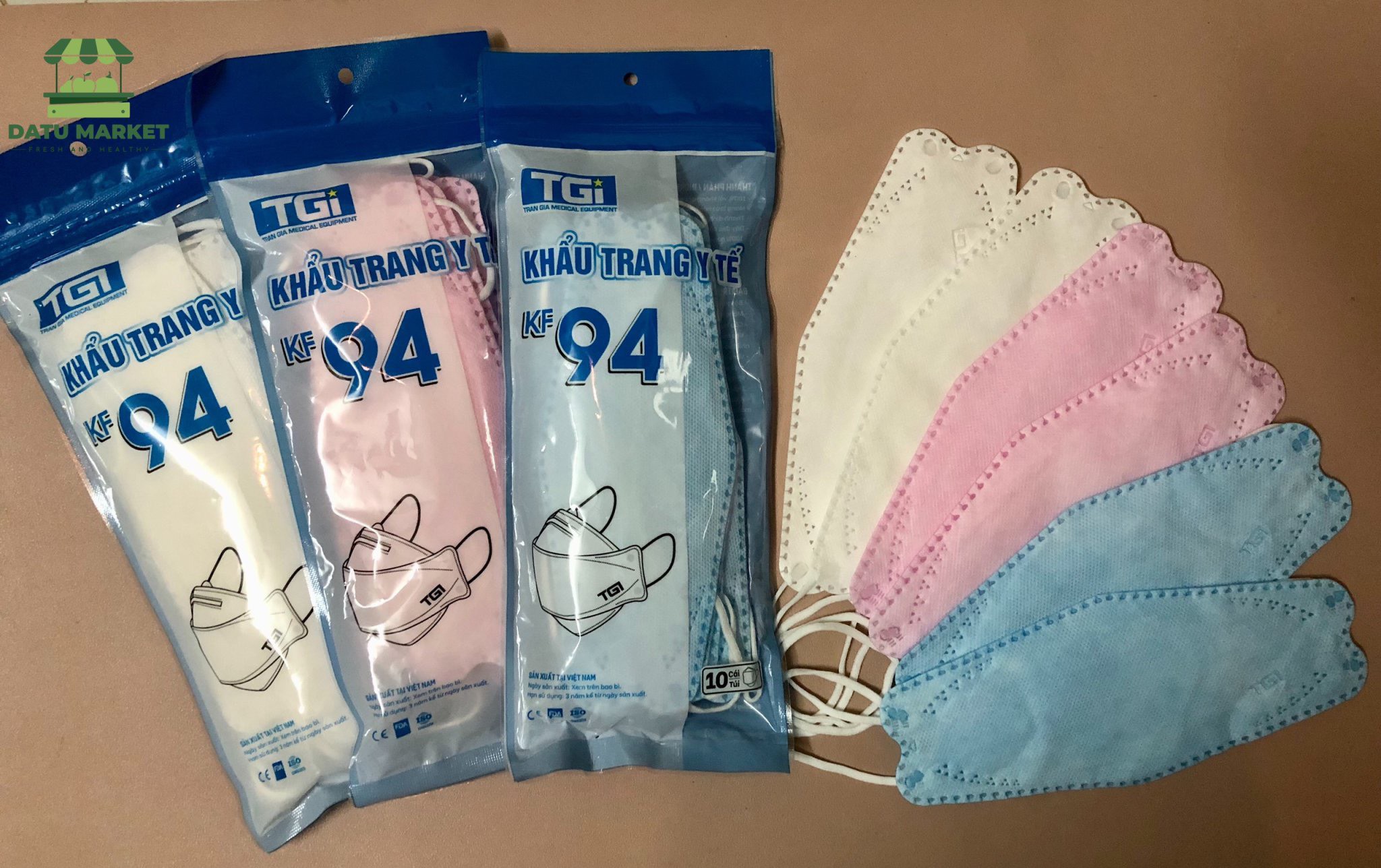 Combo 50 cái khẩu trang 4d kf94 - giá sỉ